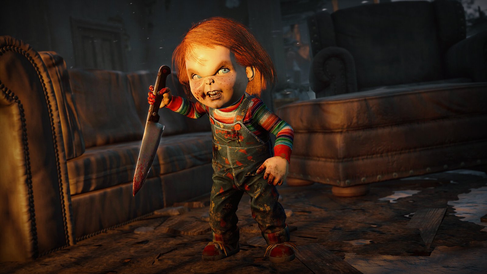 Chucky with a knife in Dead by Daylight
