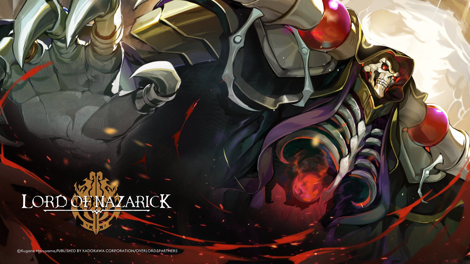 Ainz Ooal Gown in Lord of Nazarick key art